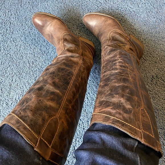 Steve Madden Manor Leather Upper Boots Never Worn - Picture 8 of 10